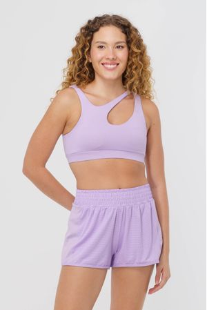 SHORT FITNESS ESPECTRO LILAS