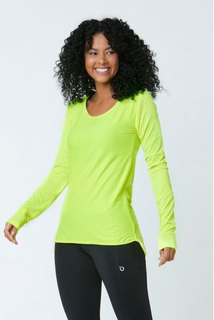 BLUSA FITNESS BOREAL ML AMARELO NEON