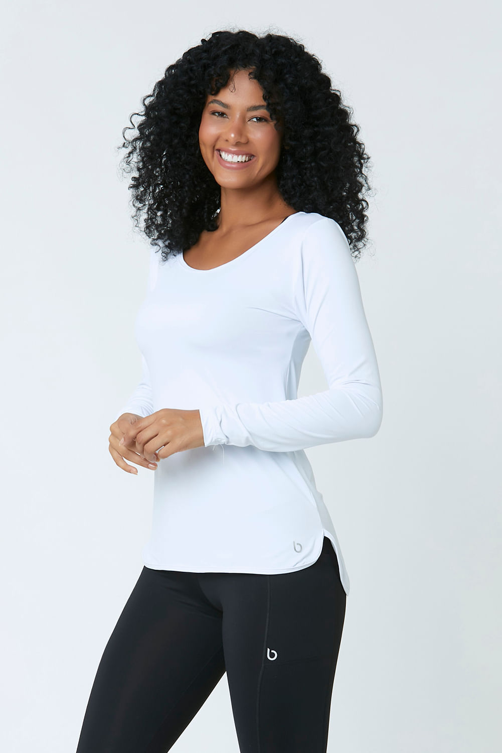 BLUSA FITNESS BOREAL ML BRANCO