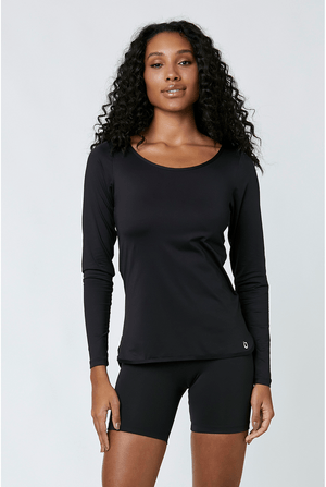 BLUSA FITNESS BOREAL ML PRETO