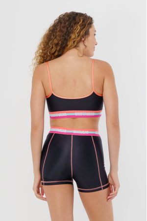 TOP FITNESS BICOLOR PRETO