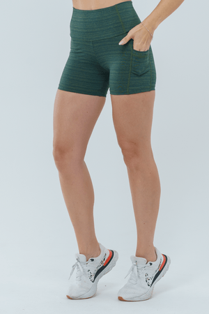 SHORT FITNESS MAGALI  VERDE MESCLA