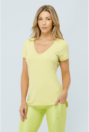 BLUSA FITNESS EMOTION MC VERDE ZUMP