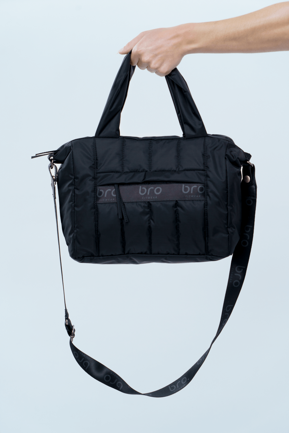 BOLSA NYLON MEDIA PRETO