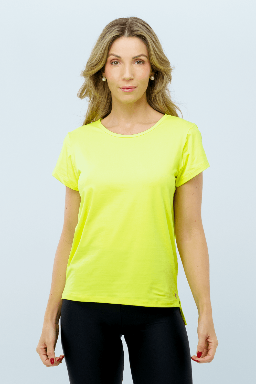 BLUSA FITNESS HORTENSIA AMARELO LIMAO