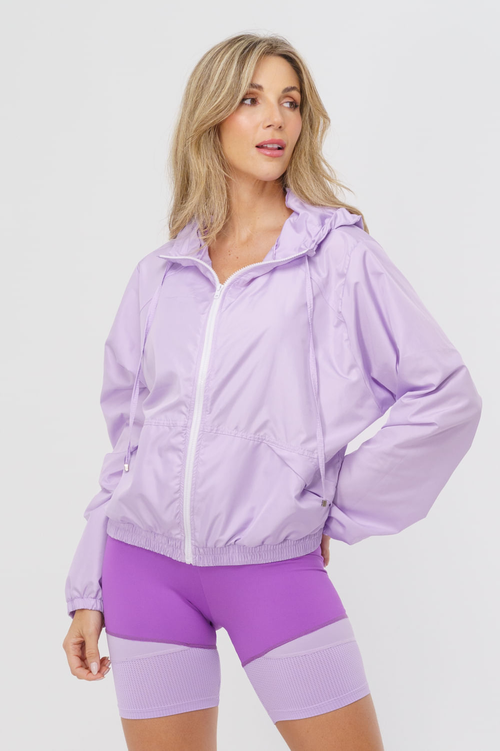JAQUETA CORTA VENTO WIND LILAS