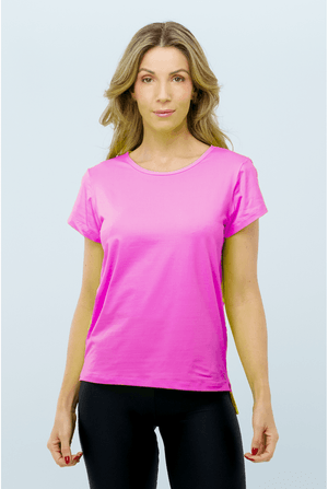BLUSA FITNESS HORTENSIA ROSA FLUOR
