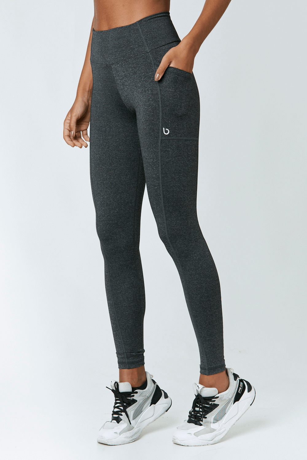 CALÇA LEGGING MONTANA CINZA MESCLA ESCURO