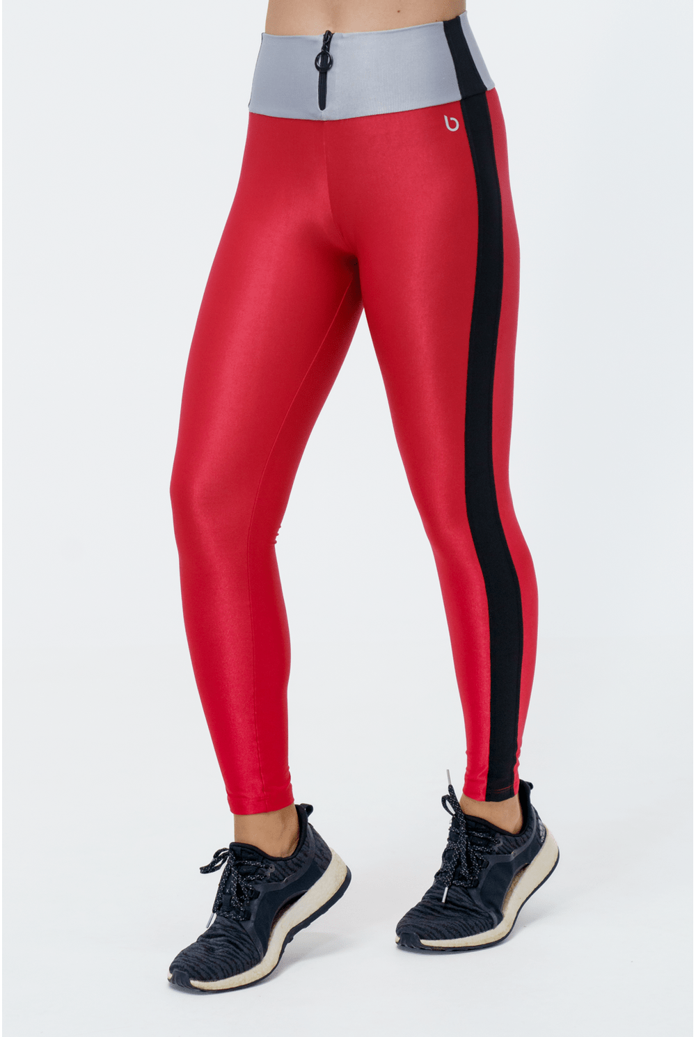 CALÇA LEGGING UNIVERSO VERMELHO/PRATA/PRETO