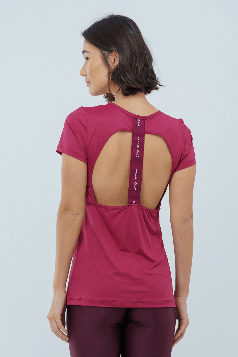 BLUSA FITNESS NIQUEL VINHO CARMIN
