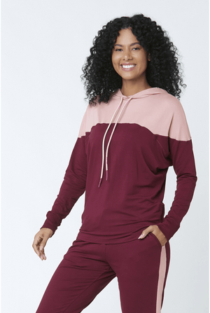 CASACO FITNESS RED VELVET VINHO / ROSE