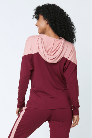 CASACO FITNESS RED VELVET VINHO / ROSE