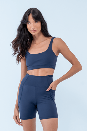 TOP FITNESS MONOCROME AZUL MARINHO