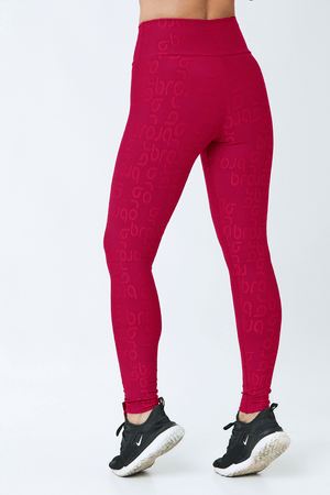 CALÇA LEGGING BRO CEREJA/TEXTURA