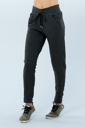 CALÇA JOGGER BASICA URBAN  CINZA MESCLA ESCURO