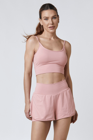 TOP CROPPED PINK ROSE