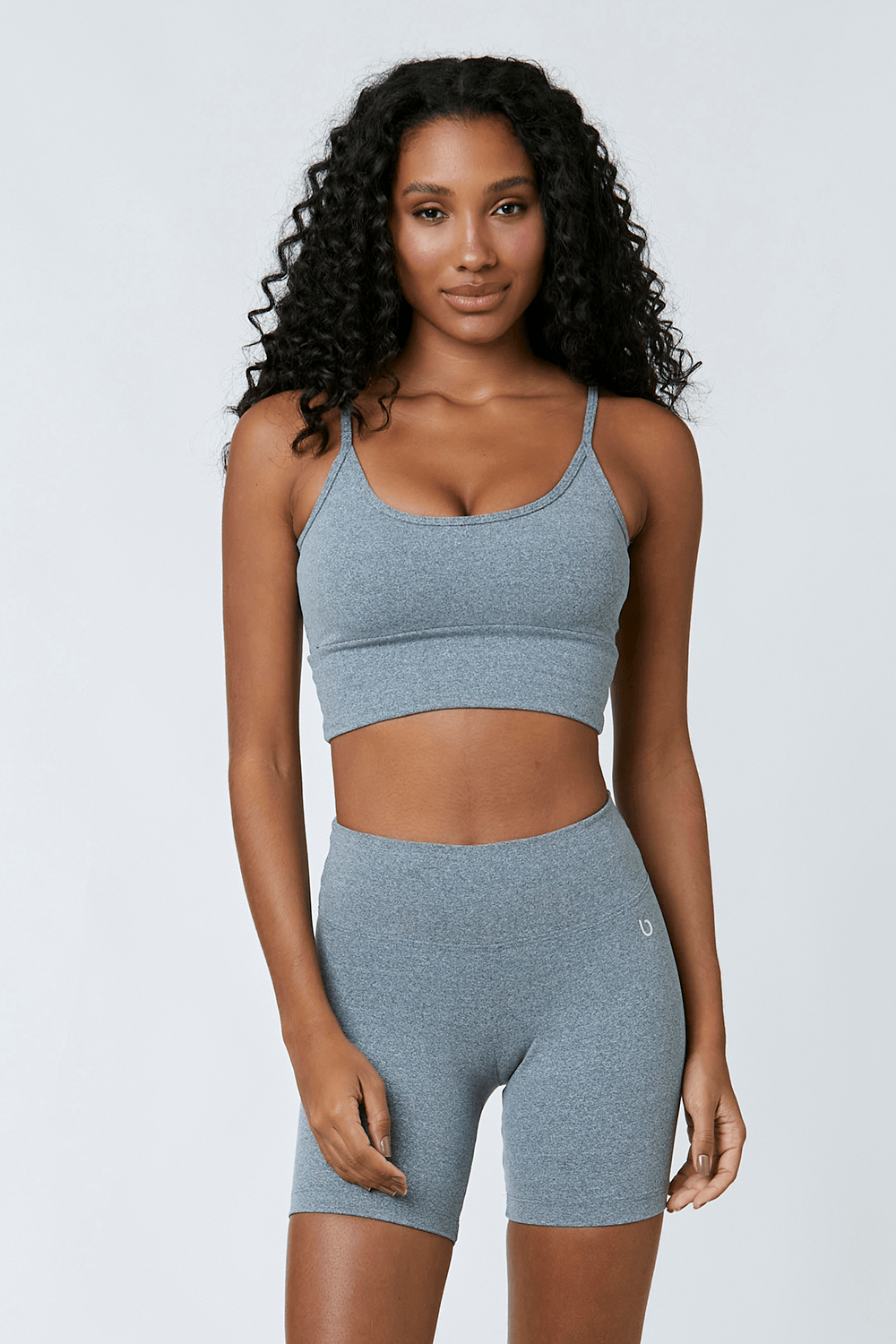 TOP CROPPED PINK CINZA MESCLA CLARO