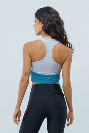 TOP CROPPED ZINCO VERDE MATA/PRATA