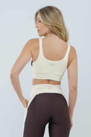 TOP FITNESS DT CEDRO OFF WHITE/MARROM