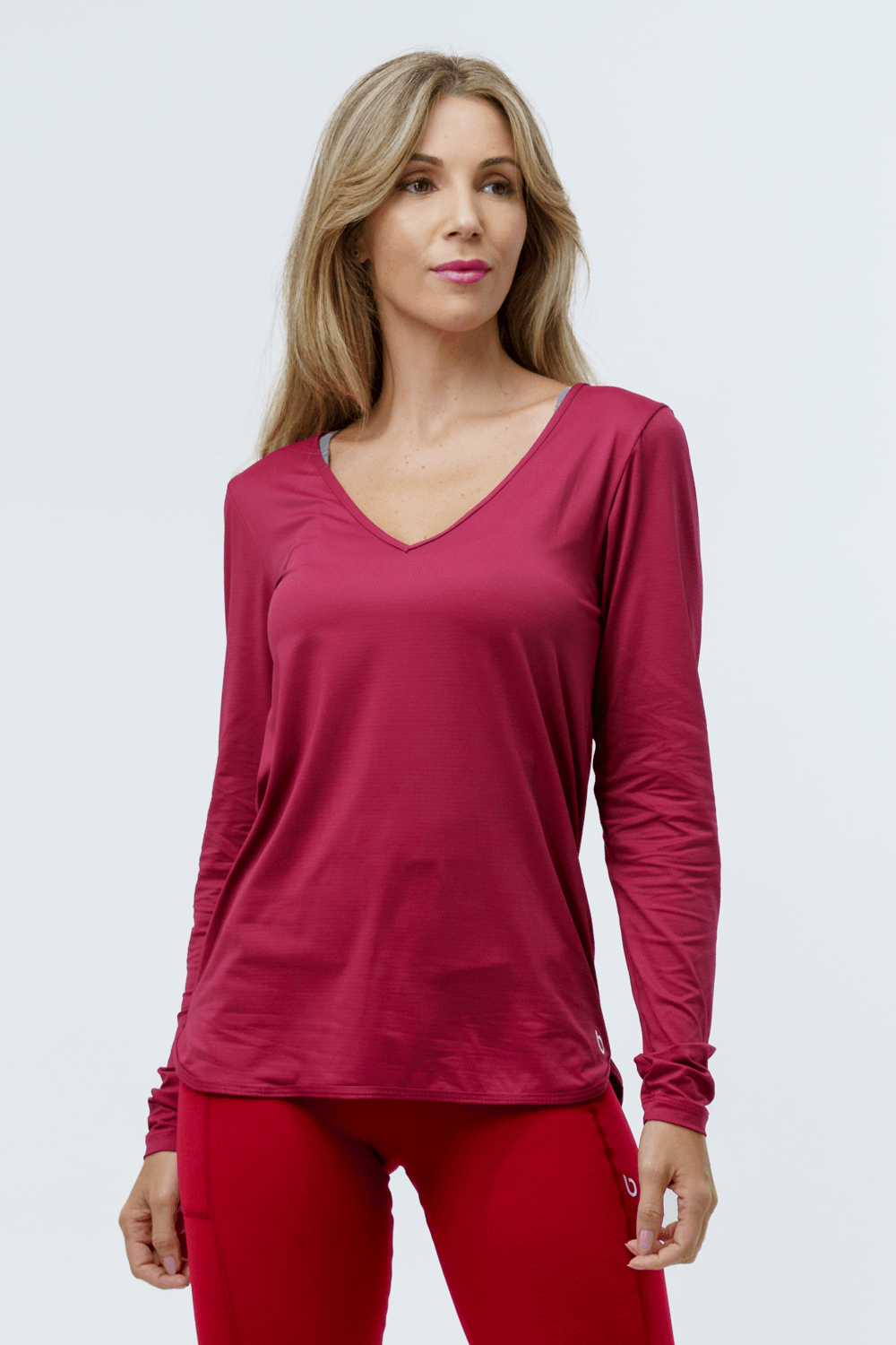 BLUSA FITNESS EMOTION ML VERMELHO CALDEIRAO