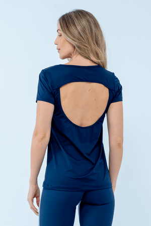 BLUSA FITNESS MAGALI AZUL MARINHO