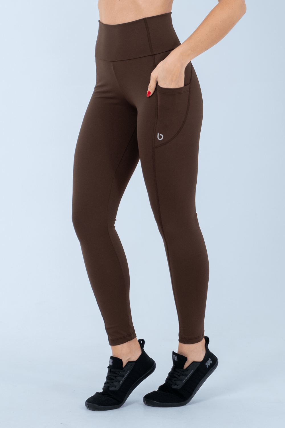 CALÇA LEGGING ALEXANDRIA MARROM CAFE