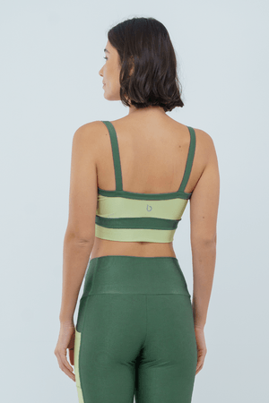 TOP FITNESS CRISTAL VERDE CROCO/VERDE ABACATE