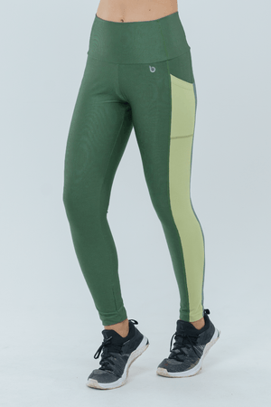 CALÇA LEGGING CRISTAL VERDE CROCO/VERDE ABACATE