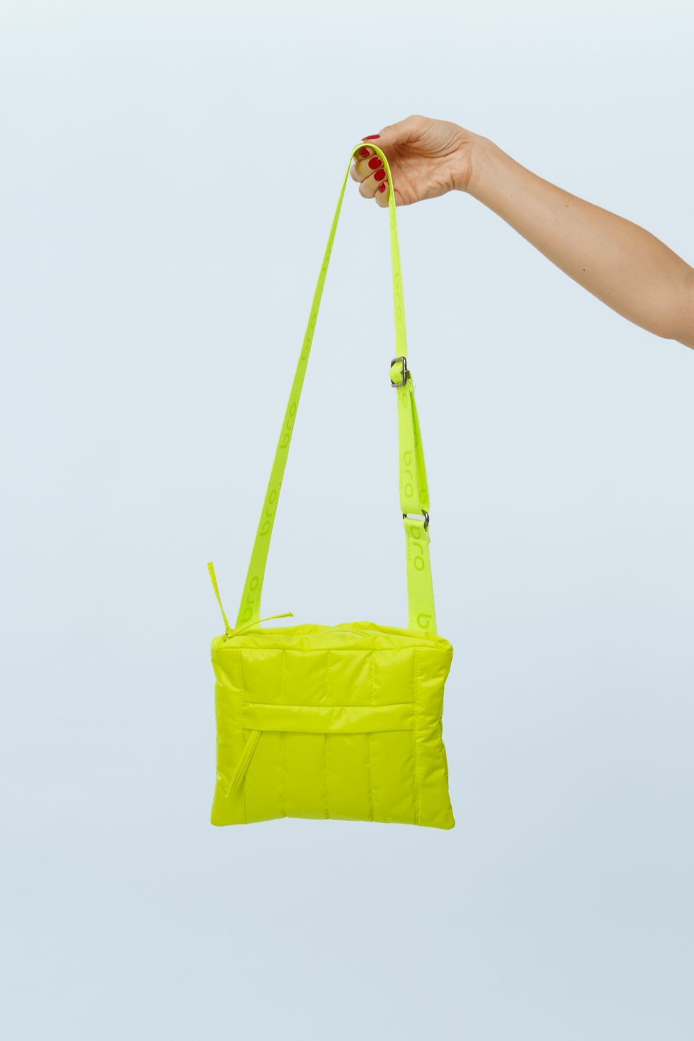 BOLSA NYLON PEQUENA AMARELO NEON