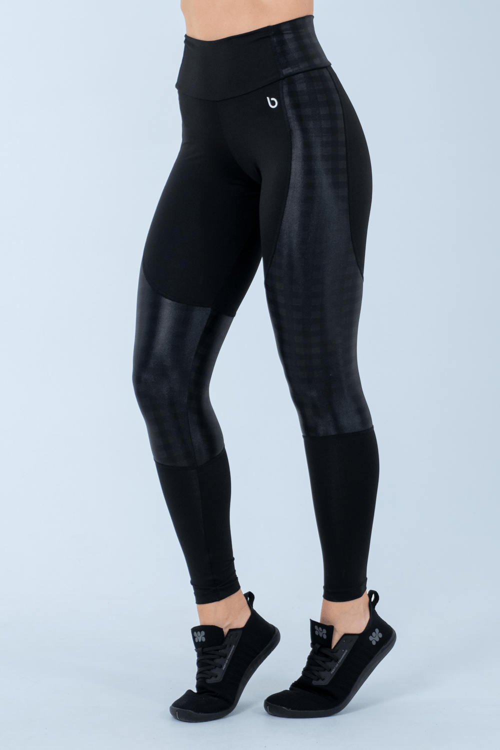 CALÇA LEGGING LUX PRETO/XADREZ