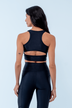 TOP CROPPED PULSAR PRETO