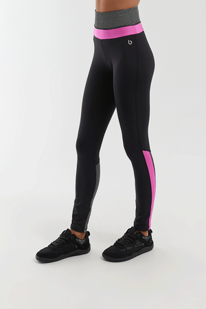CALÇA LEGGING MADRAS PRETO/ XADREZ/ HOT PINK