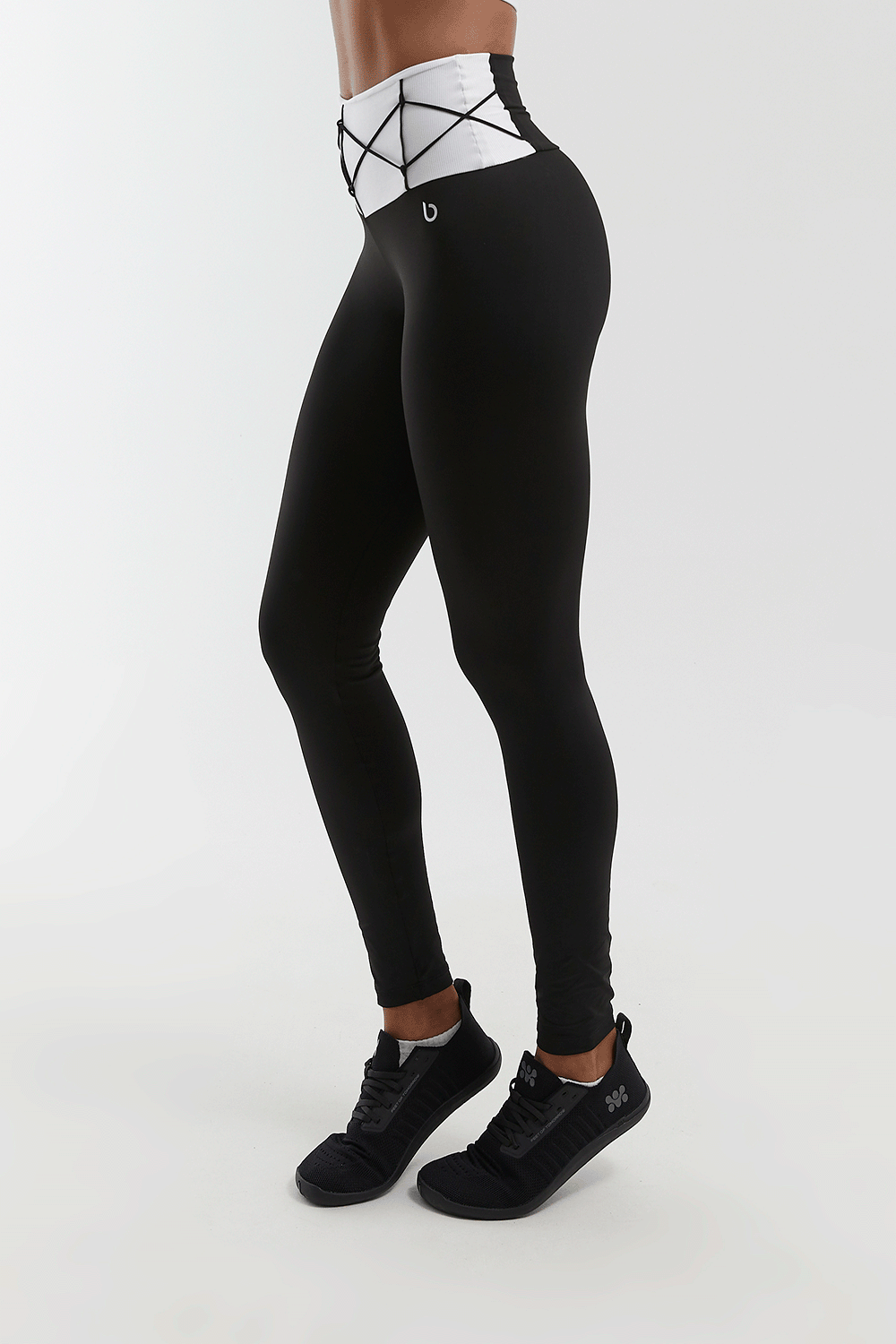 CALCA LEGGING DT GLAM PRETO/BRANCO