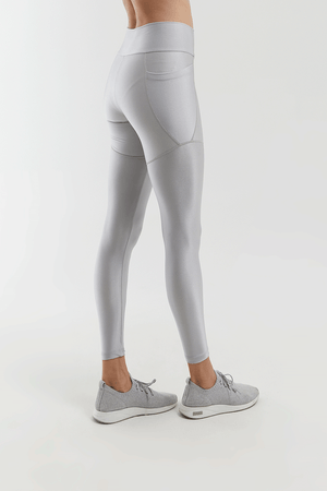 CALÇA LEGGING CROMO PRATA