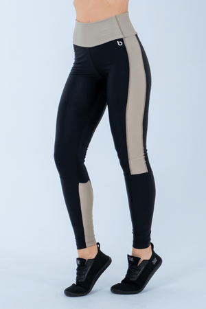 CALCA LEGGING DT VORTEX PRETO/ PRATA ANTIGO