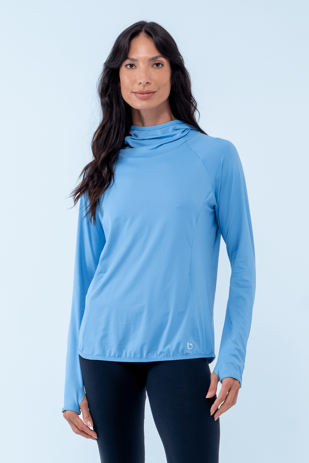 BLUSA FITNESS ML STRIKE LISA AZUL FLY