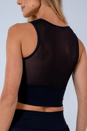 TOP CROPPED COVER UP COLLAB N1 PRETO