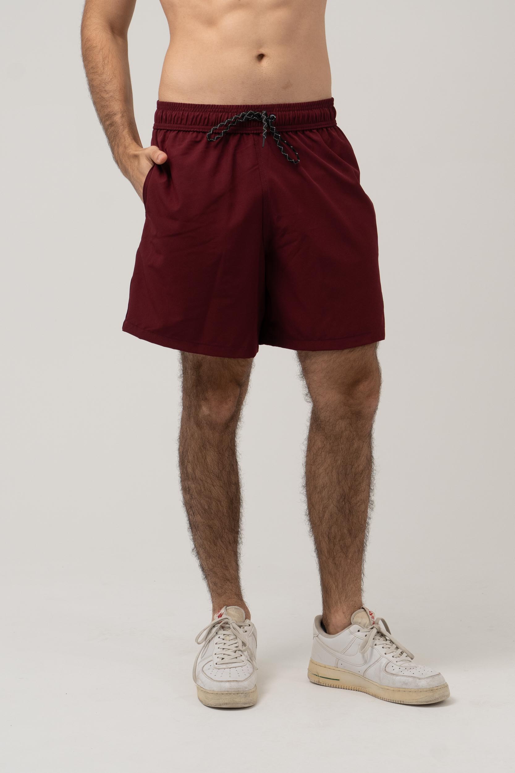 SHORT MASCULINO RAPHA VINHO BAROLO
