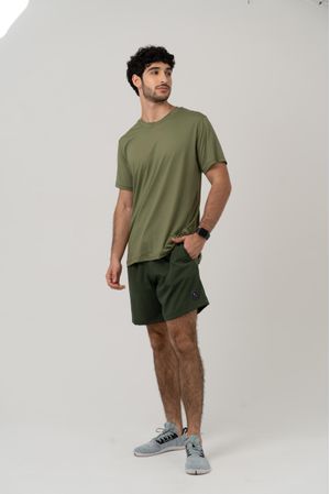 CAMISETA MASCULINA VERDE CROCO