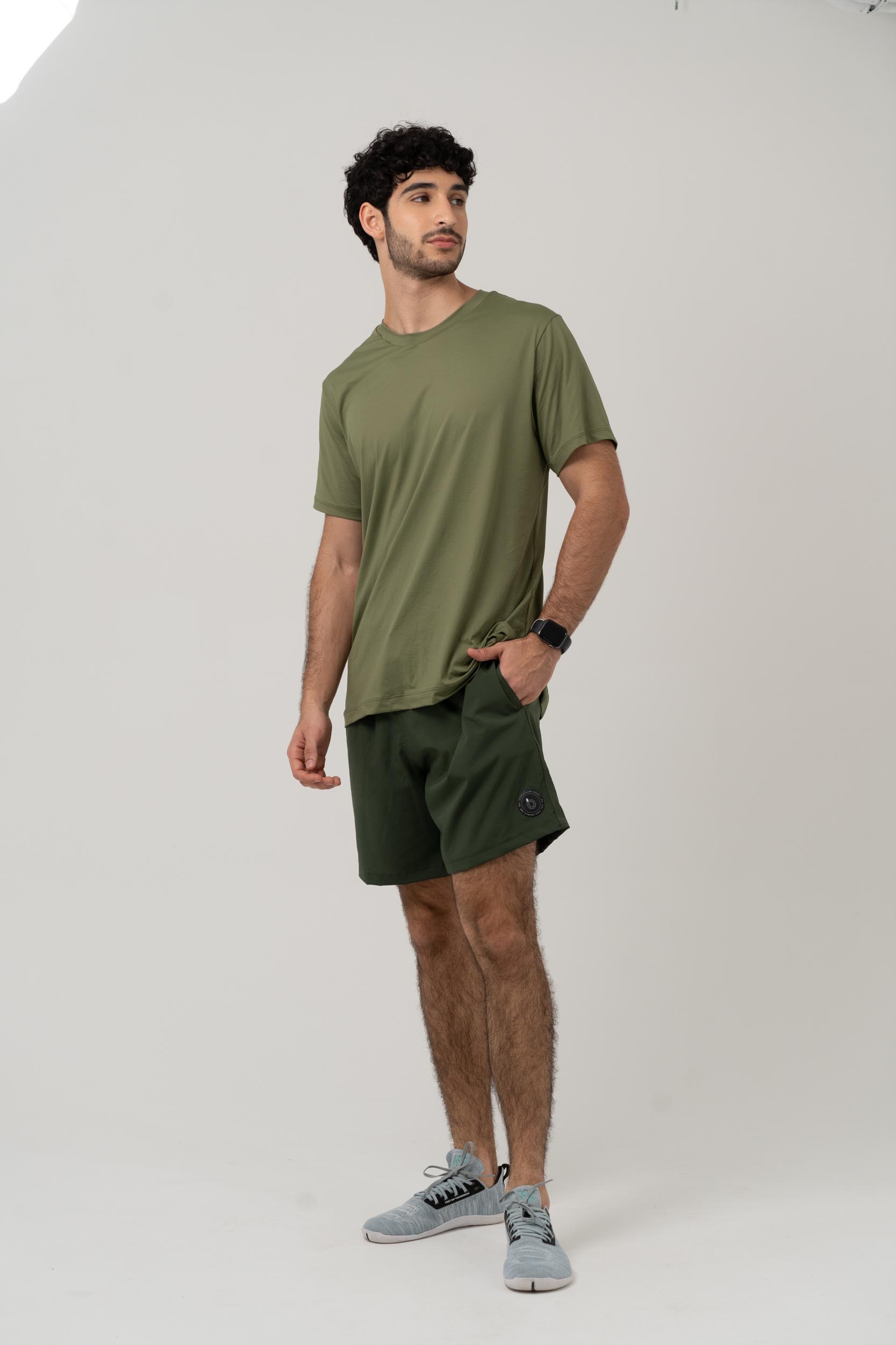 CAMISETA MASCULINA VERDE CROCO