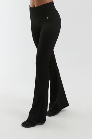 CALÇA BAILARINA AURA PRETO/CANELADO
