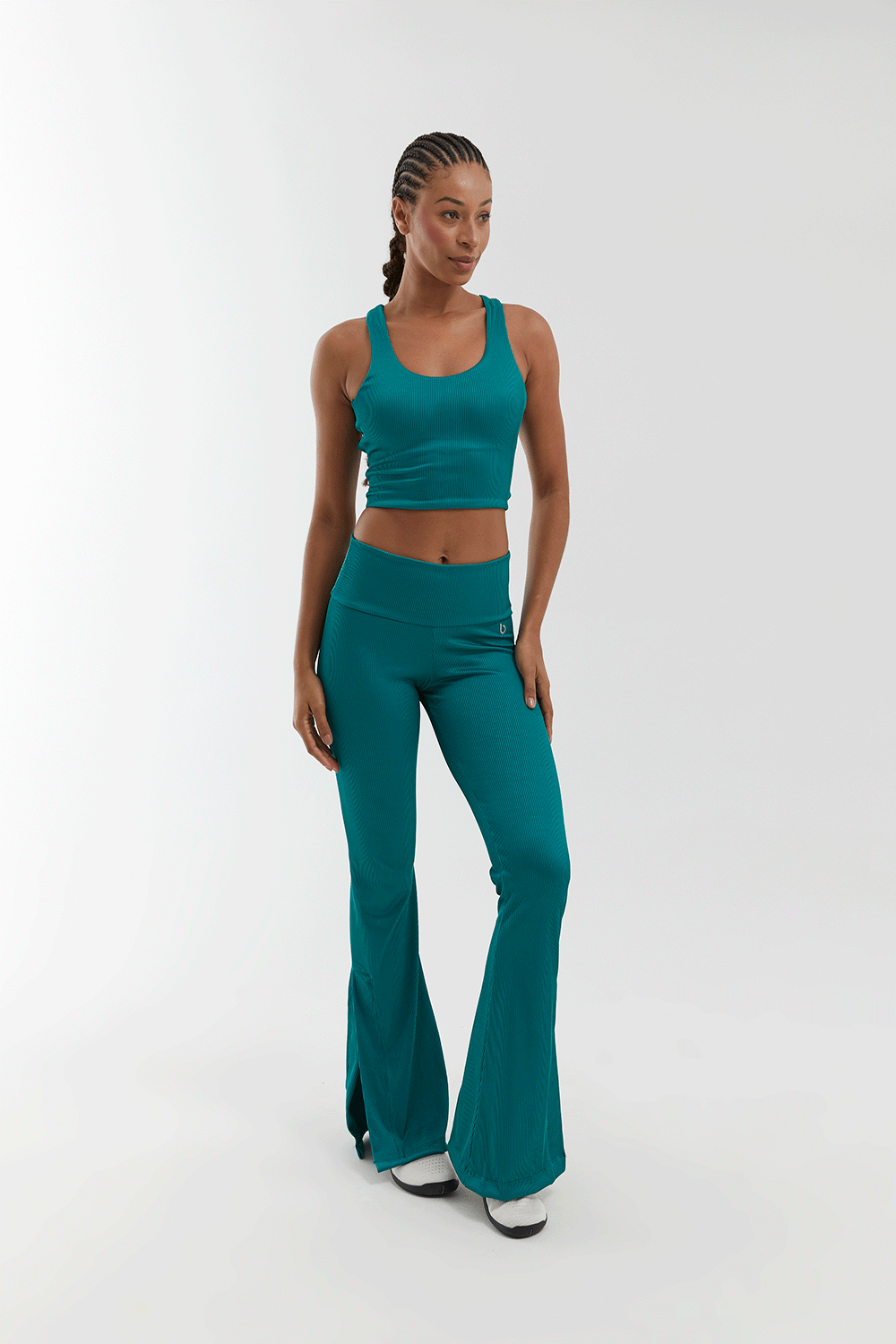 TOP CROPPED AURA VERDE BOTANIC/ CANELADO