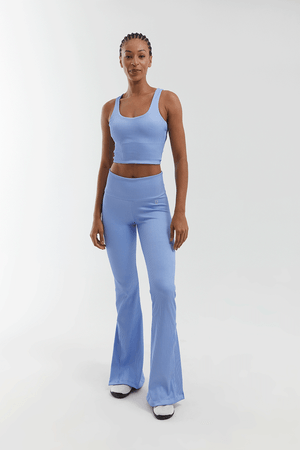 TOP CROPPED AURA AZUL MALDIVAS/ CANELADO