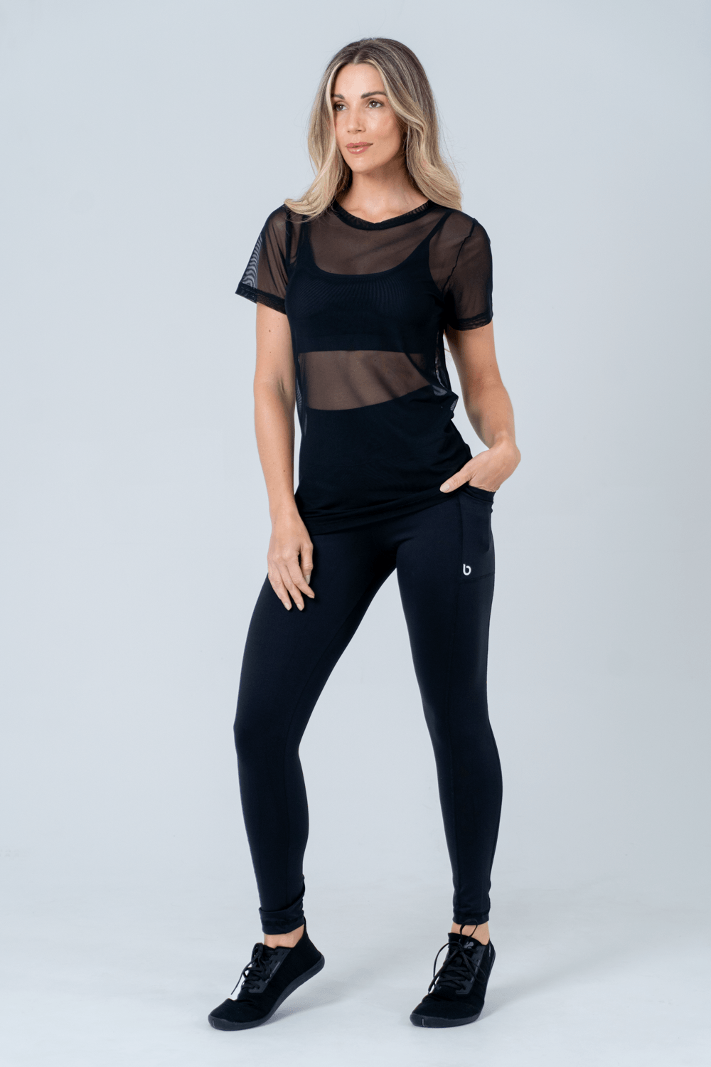 BLUSA TULE BÁSICA PRETO