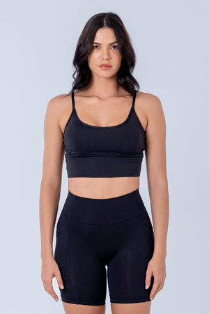 TOP CROPPED PINK PRETO
