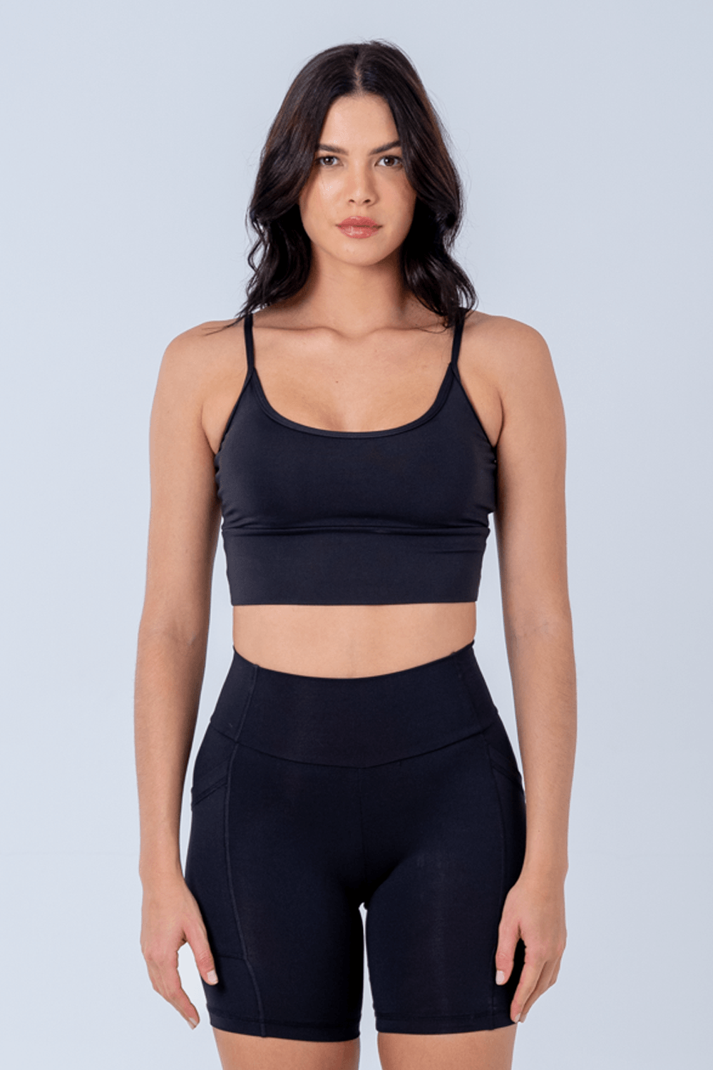 TOP CROPPED PINK PRETO