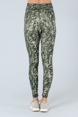 CALÇA LEGGING NEW BABY SWAY VERDE/ANIMAL PRINT