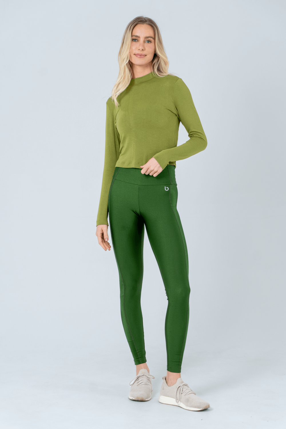 BLUSA ML MAC VERDE FOLHA