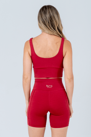 TOP CROPPED CARBON VERMELHO GRAFFIATO