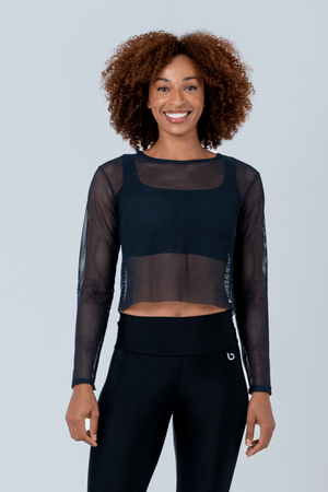 CROPPED ROMANCE PRETO